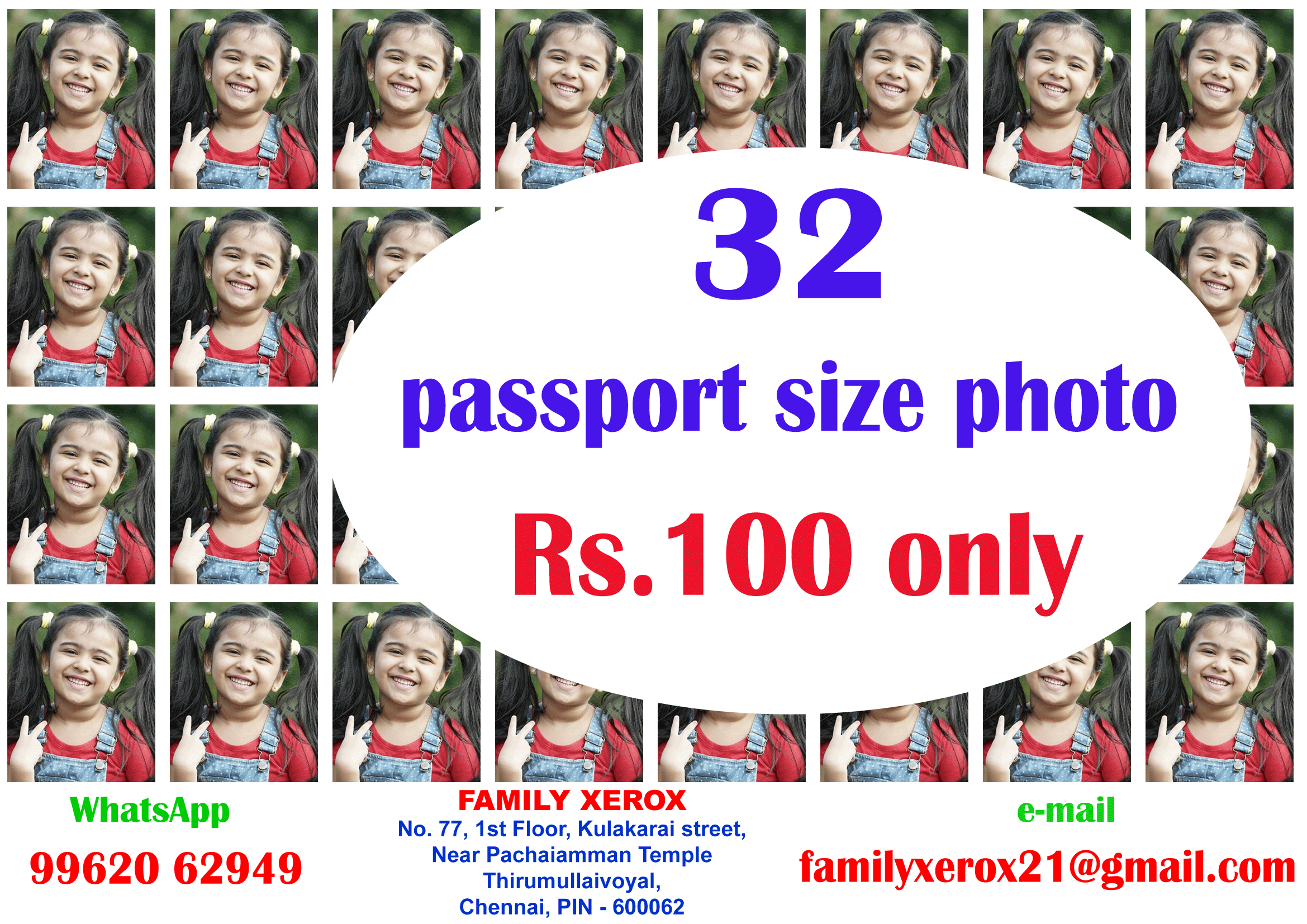 Get 32 Passport-Size Photos for Just ?100 – Fast, Affordable & High-Quality!